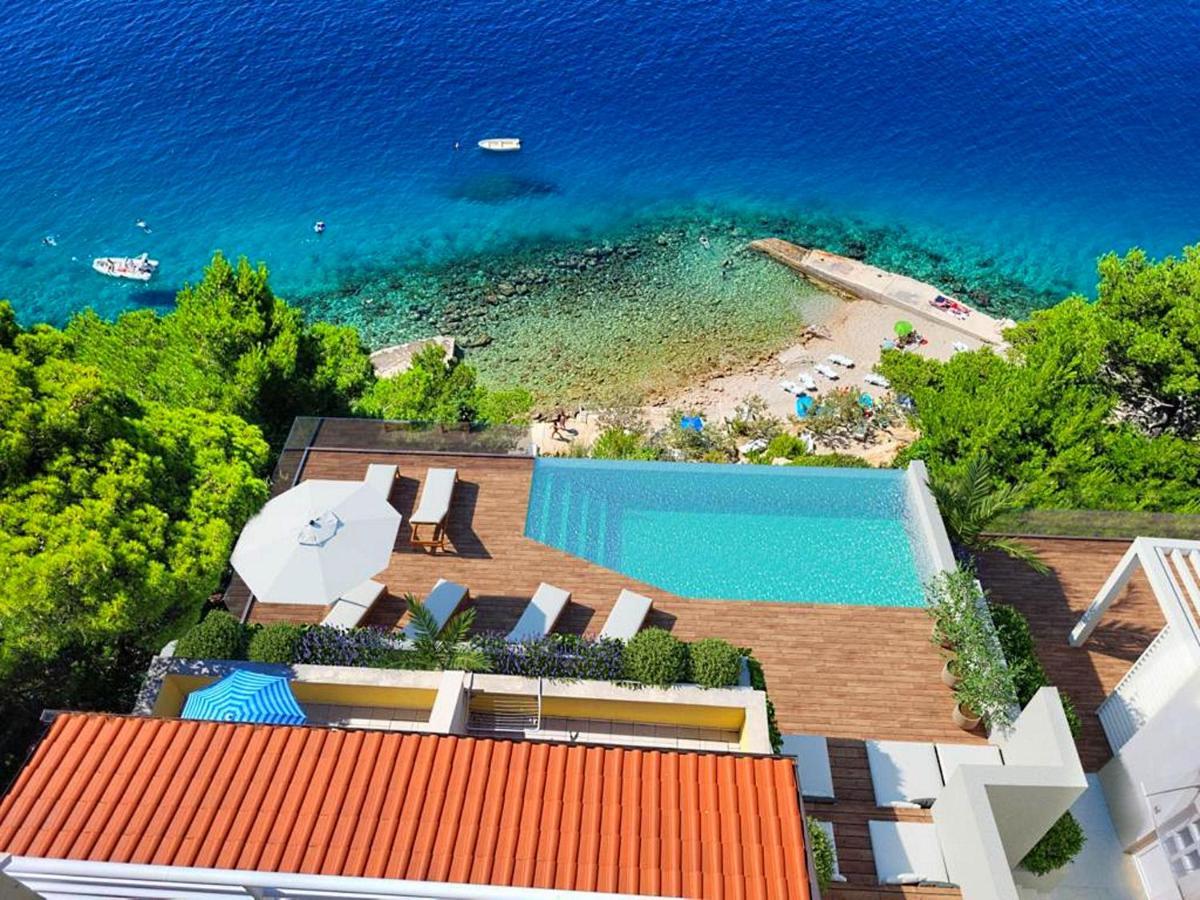 Luxury Apartments Villa Ruzmarina With New Heated Infinity Pool And Lounge Area Marusici  Exterior foto