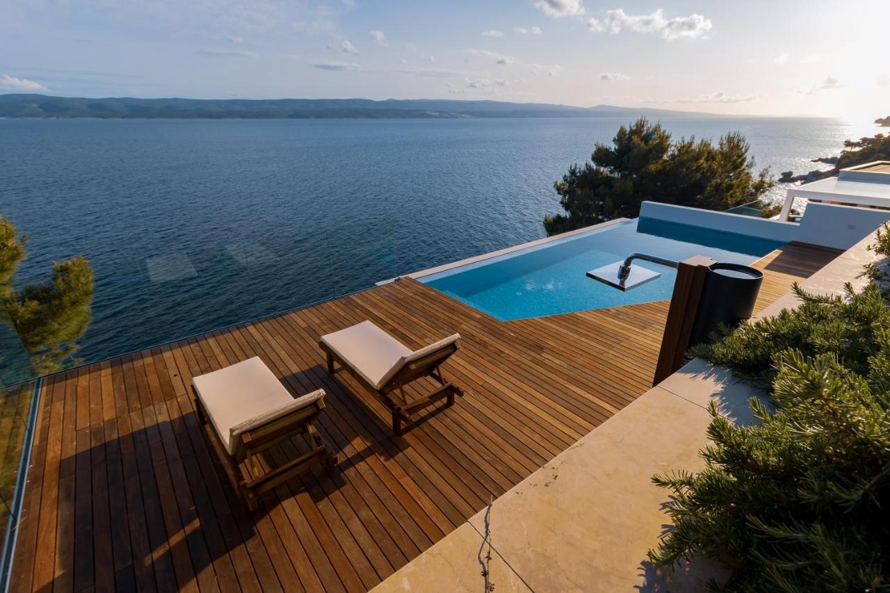 Luxury Apartments Villa Ruzmarina With New Heated Infinity Pool And Lounge Area Marusici  Exterior foto